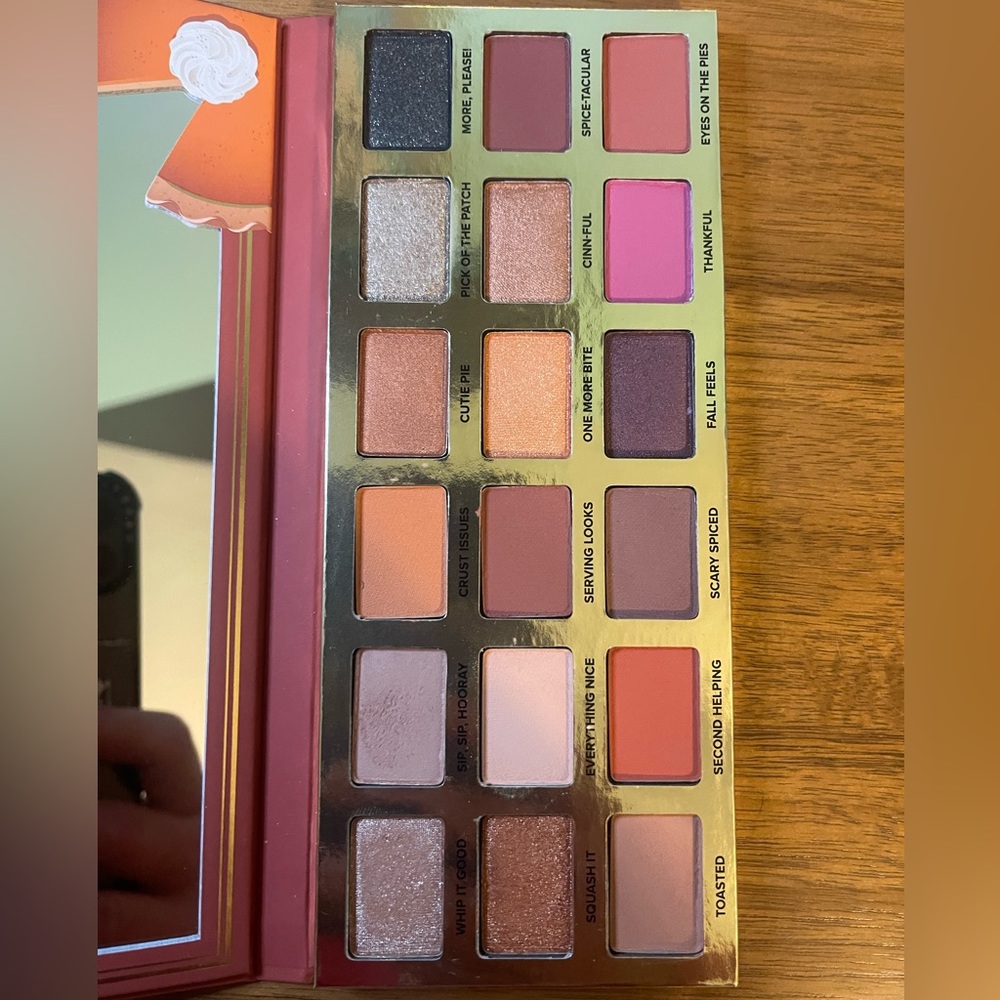 Too faced Pumpkin Spice second slice eyeshadow palette gently used